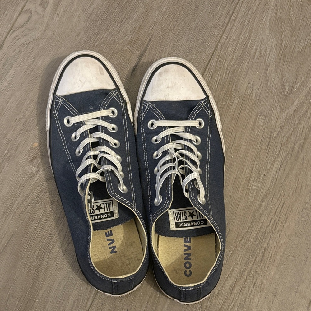 Converse Low Top Sneakers - Navy and White